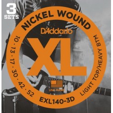 D'ADDARIO EXL140-3D 3 комплекта струн для электрогитары