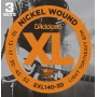 D'ADDARIO EXL140-3D 3 комплекта струн для электрогитары