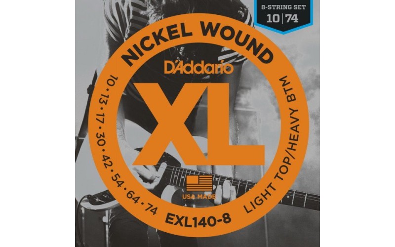 D'ADDARIO EXL140-8 комплект струн для электрогитары