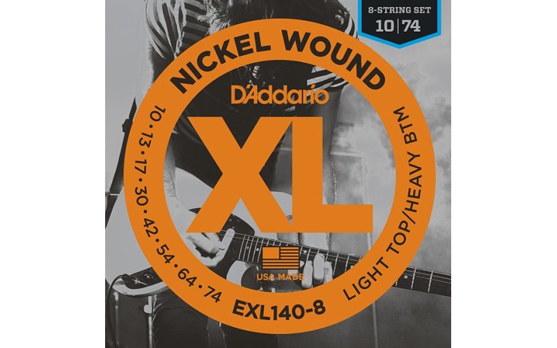 D'ADDARIO EXL140-8 комплект струн для электрогитары