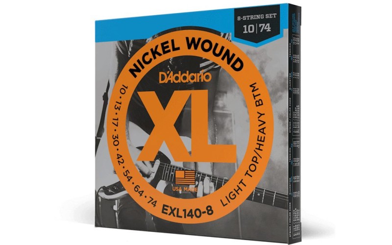 D'ADDARIO EXL140-8 комплект струн для электрогитары