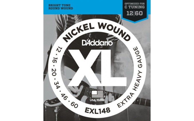 D'ADDARIO EXL148 струны для электрогитары Extra Heavy 12-60