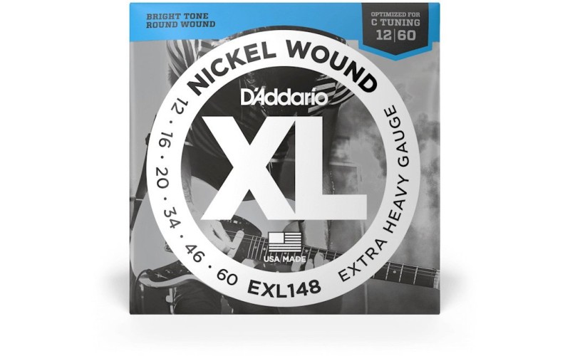 D'ADDARIO EXL148 струны для электрогитары Extra Heavy 12-60