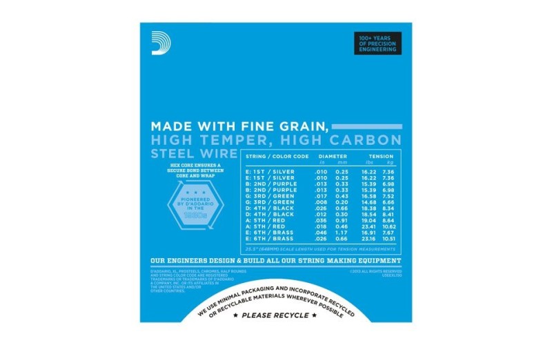 D'ADDARIO EXL150  - струны для 12 струнной электрогитары