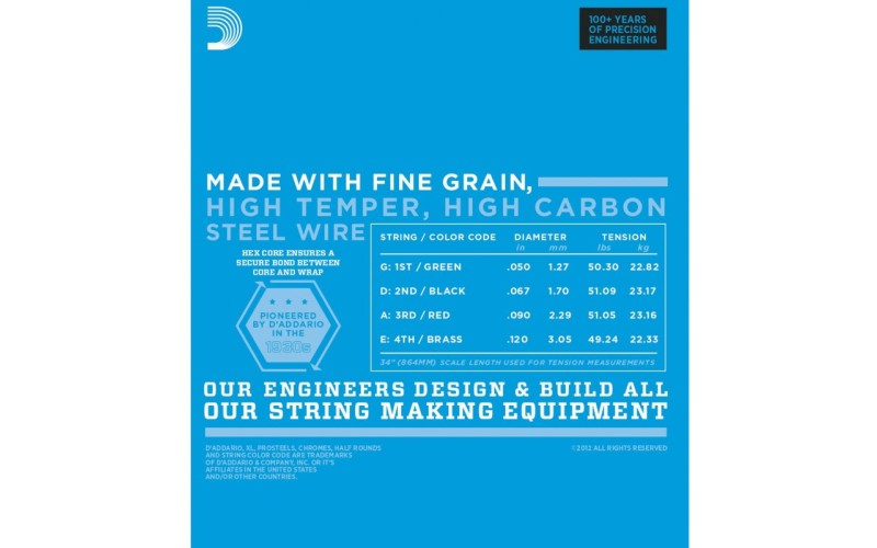 D'ADDARIO EXL160BT струны для бас-гитары