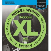 D'ADDARIO EXL165-6 - струны для 6 струнной бас-гитары, 32-135
