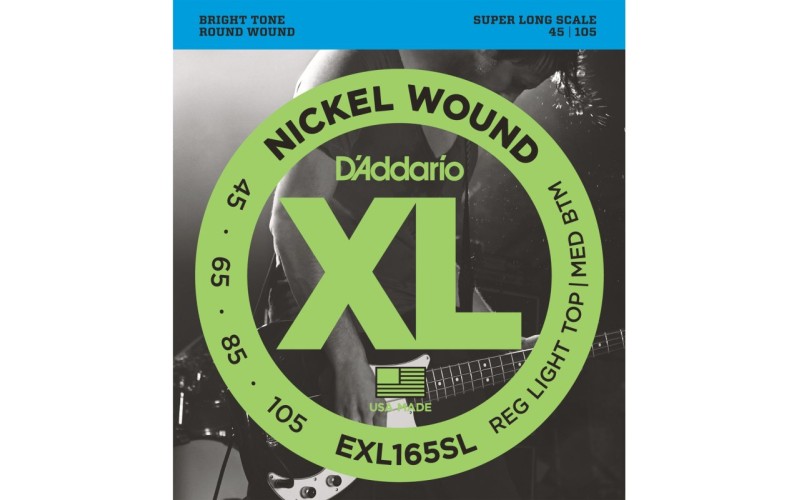 D'ADDARIO EXL165SL - струны для бас-гитары, 45-105