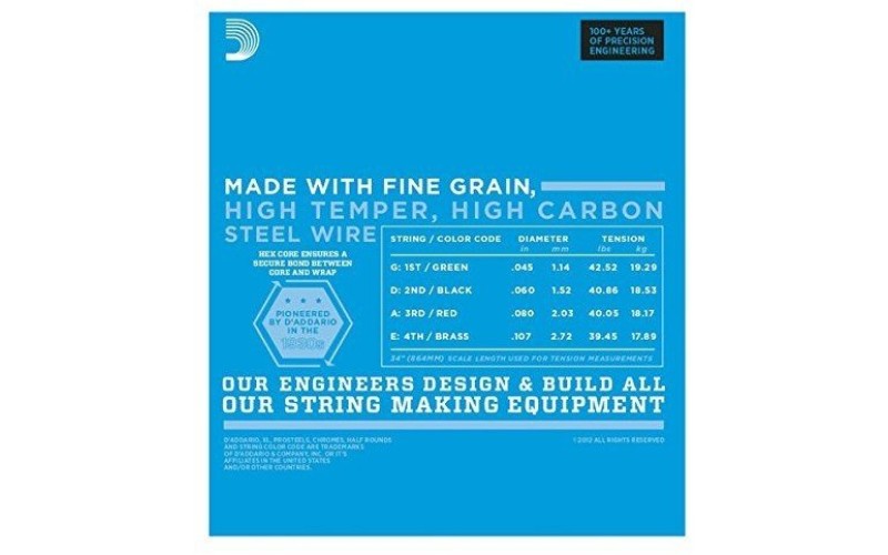 D'ADDARIO EXL170BT струны для бас-гитары