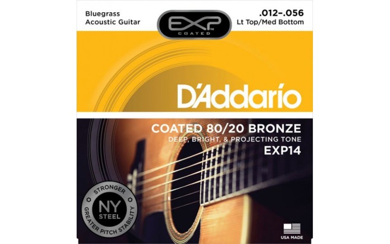D'ADDARIO EXP14 - струны для акустической гитары, 12-56