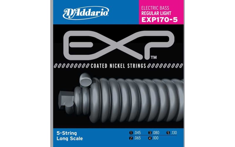 D'ADDARIO EXP170-5 - струны для 5-струнной бас-гитары, 45-130
