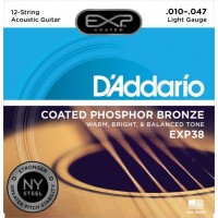 D'ADDARIO EXP38 - струны для 12- струннной гитары, 10-47