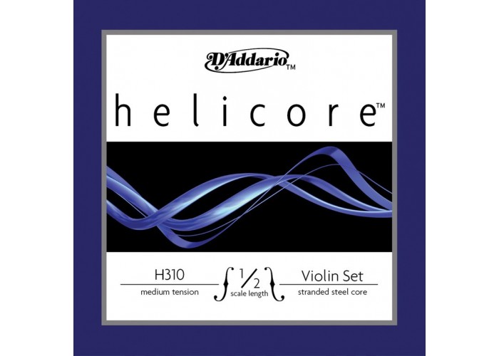 D'Addario H310-1/2M Helicore Комплект струн для скрипки размером 1/2, среднее натяжение