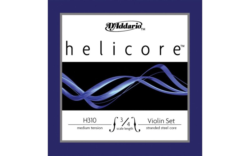 D'ADDARIO H310 3/4M helicore - струны для скрипки 3/4, medium