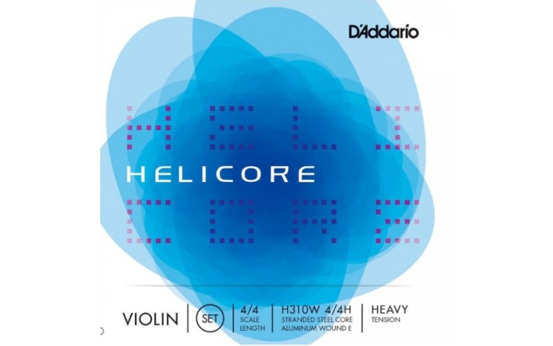 D'ADDARIO H310W 4/4H helicore струны скрипичные 4/4 Heavy  (w/Wound E)