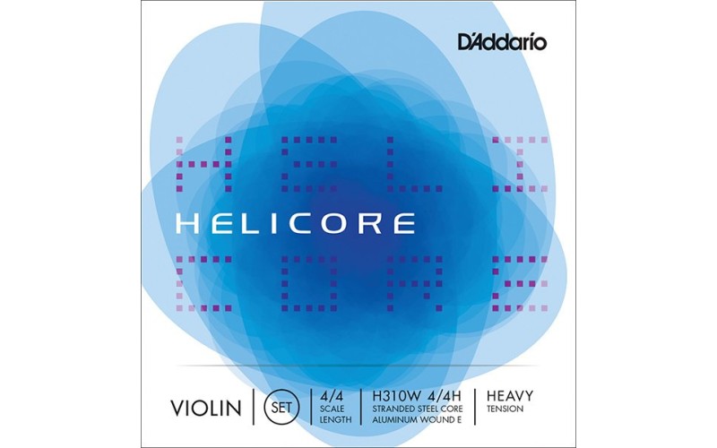 D'ADDARIO H310W 4/4H helicore струны скрипичные 4/4 Heavy  (w/Wound E)