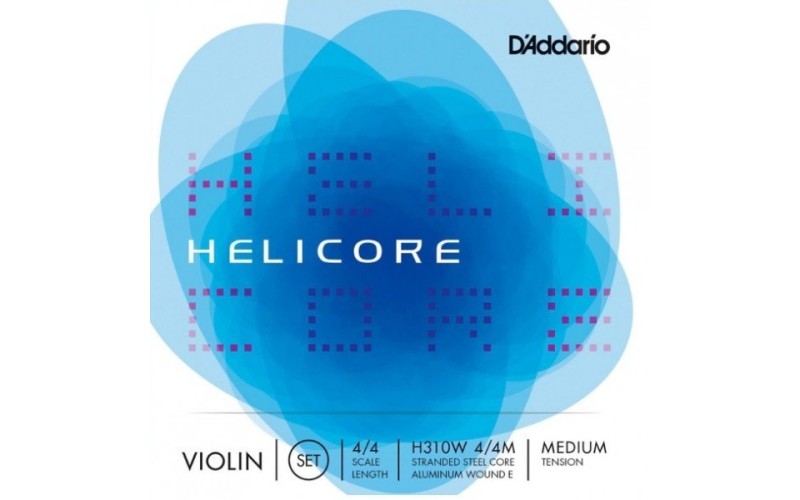 D'ADDARIO H310W 4/4M helicore струны скрипичные 4/4 medium (w/Wound E)