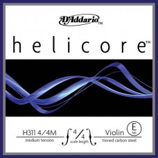 D'Addario H311-4/4M-B10 Helicore Отдельная струна Е/Ми для скрипки размером 4/4, ср. натяж, 10шт