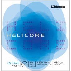 D'Addario H350-4/4M Helicore Octave Комплект струн для скрипки размером 4/4, среднее натяжение