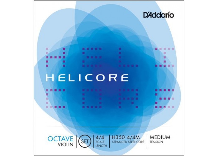 D'Addario H350-4/4M Helicore Octave Комплект струн для скрипки размером 4/4, среднее натяжение