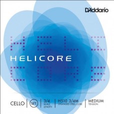 D'ADDARIO H510 3/4M helicore cello set medium 3/4 струны для виолончели