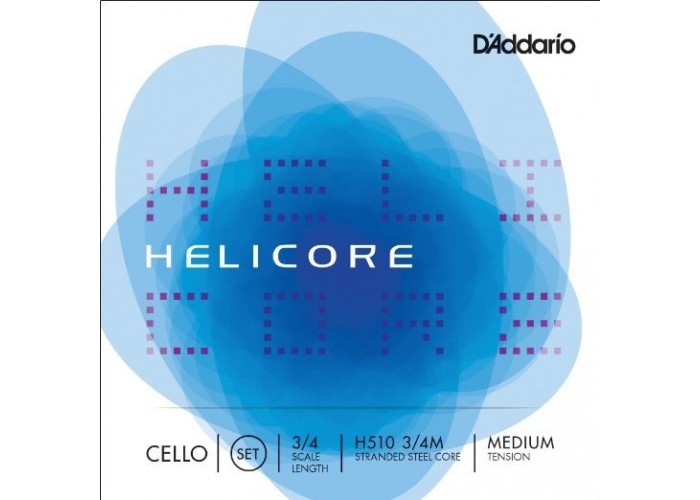 D'ADDARIO H510 3/4M helicore cello set medium 3/4 струны для виолончели