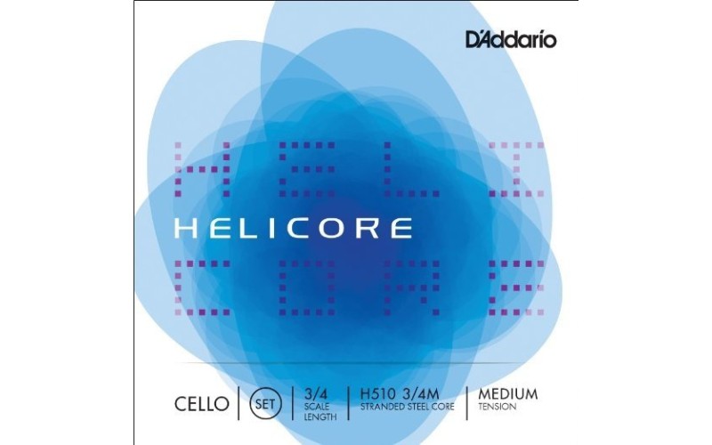D'ADDARIO H510 3/4M helicore cello set medium 3/4 струны для виолончели