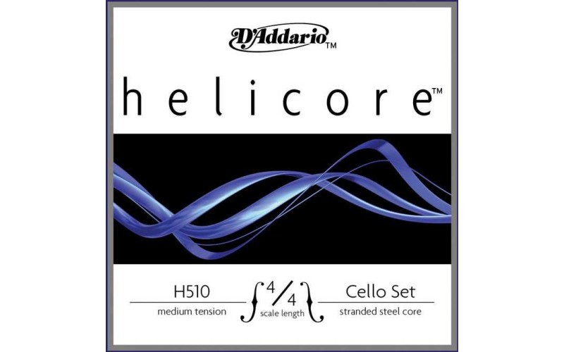 D'ADDARIO H510 4/4M helicore cello set medium 4/4 струны для виолончели