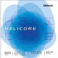 D'ADDARIO HH610 3/4M струны для контрабаса Helicore Hybrid Bass, Medium Tension, 3/4