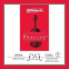 D'Addario J1011A-4/4M Prelude Отдельная струна А/Ля для виолончели размером 4/4, алюминий, ср. нат