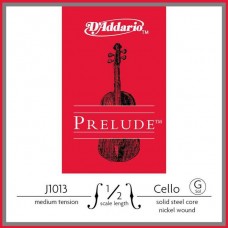 D'Addario J1013-1/2M Prelude Отдельная струна G/Соль для виолончели размером 1/2, среднее натяжение