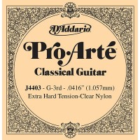 D'Addario J4403 Pro-Arte Отдельная 3-я струна для классической гитары, нейлон, о.сильное натяжение