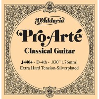 D'Addario J4404 Pro-Arte Отдельная 4-ая струна для классической гитары, посеребренная