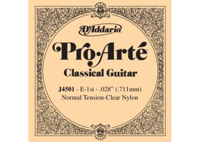 D'Addario J4501 Pro-Arte Отдельная 1-ая струна для классической гитары, нейлон