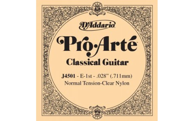 D'Addario J4501 Pro-Arte Отдельная 1-ая струна для классической гитары, нейлон