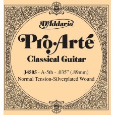 D'Addario J4505 Pro-Arte Отдельная 5-ая струна для классической гитары, посеребрен, норм. натяжение