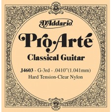 D'Addario J4603 Pro-Arte Отдельная 3-я струна для классической гитары, нейлон, сильное натяжение