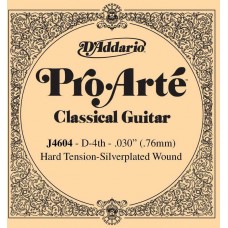 D'Addario J4604 Pro-Arte Отдельная 4-ая струна для классической гитары, нейлон, сильное натяжение