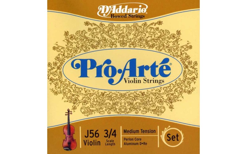 D'ADDARIO J56 3/4M Pro-Arte струны для скрипки 3/4, medium