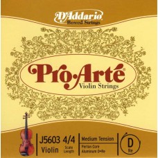 D'Addario J5603-4/4M Pro-Arte Отдельная струна D (Ре) для скрипки размером 4/4, среднее натяжение