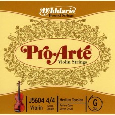 D'Addario J5604-4/4M-B10 Pro-Arte Отельная струна G/Соль для скрипки размером 4/4, ср. натяж, 10шт