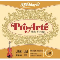 D'Addario J58-LM Pro-Arte Комплект струн для альта большого размера, среднее натяжение