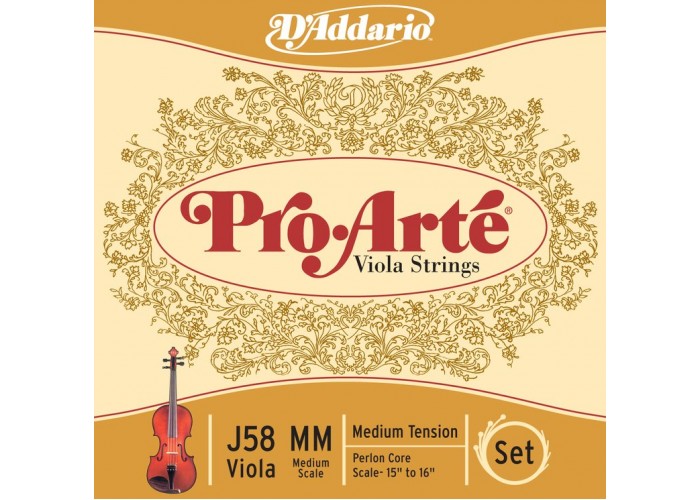 D'Addario J58-MM PROARTE Комплект струн для альта 