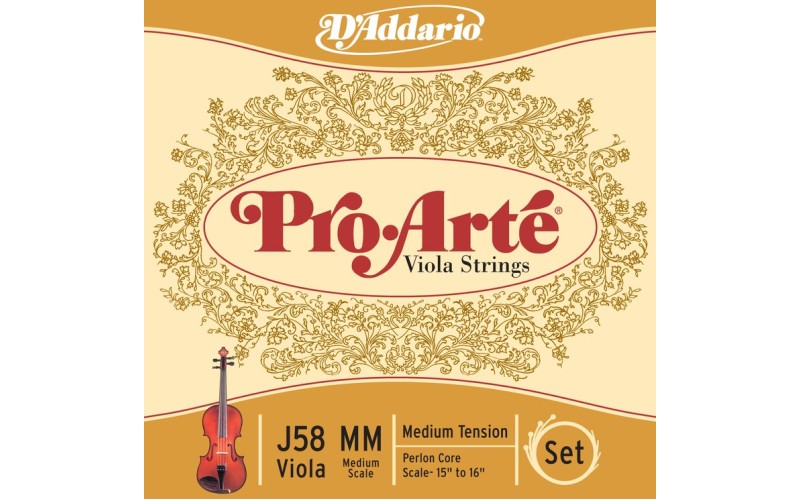 D'Addario J58-MM PROARTE Комплект струн для альта 