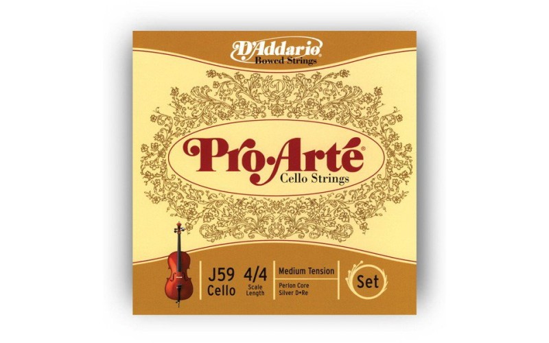 D'ADDARIO J59 4/4M Pro-Arte струны для виолончели 4/4 Medium