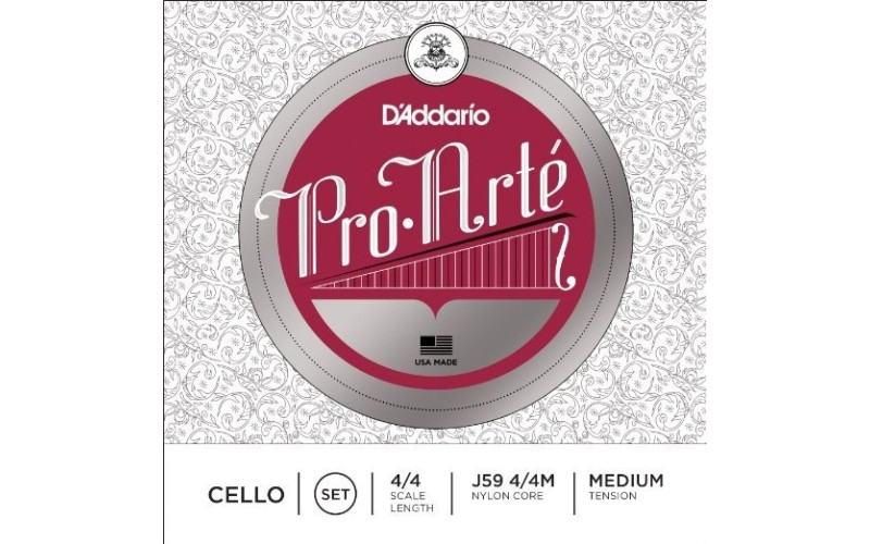 D'ADDARIO J59 4/4M Pro-Arte струны для виолончели 4/4 Medium