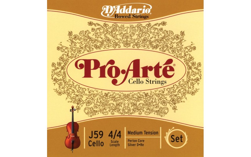 D'ADDARIO J59 4/4M Pro-Arte струны для виолончели 4/4 Medium