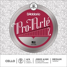 D'Addario J5902-4/4M Pro-Arte Отдельная струна D/Ре для виолончели размером 4/4, среднее натяжение