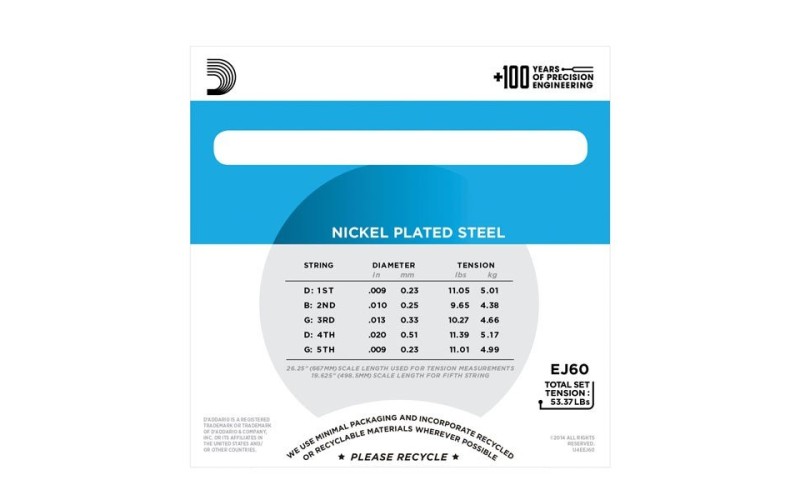 D'ADDARIO EJ60 струны для банджо 9-20