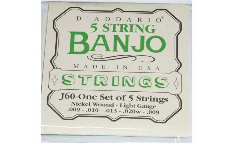 D'ADDARIO EJ60 струны для банджо 9-20