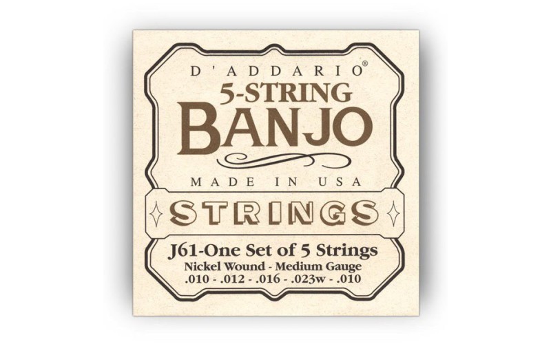 D'ADDARIO EJ61 струны для банджо 10-23